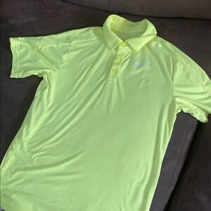 Nike Yellow Performance Polo Shirt